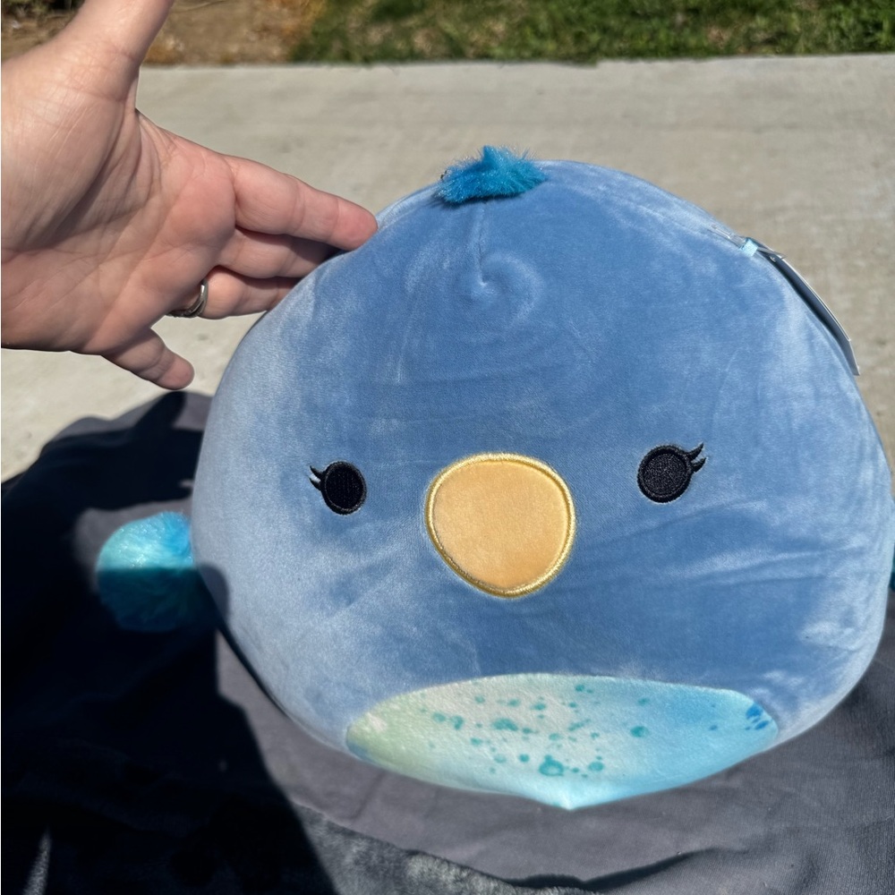 Blue Plush Bird Toy